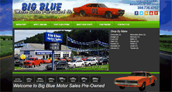 Desktop Screenshot of bigbluemotorsalespreowned.com