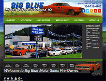 Tablet Screenshot of bigbluemotorsalespreowned.com